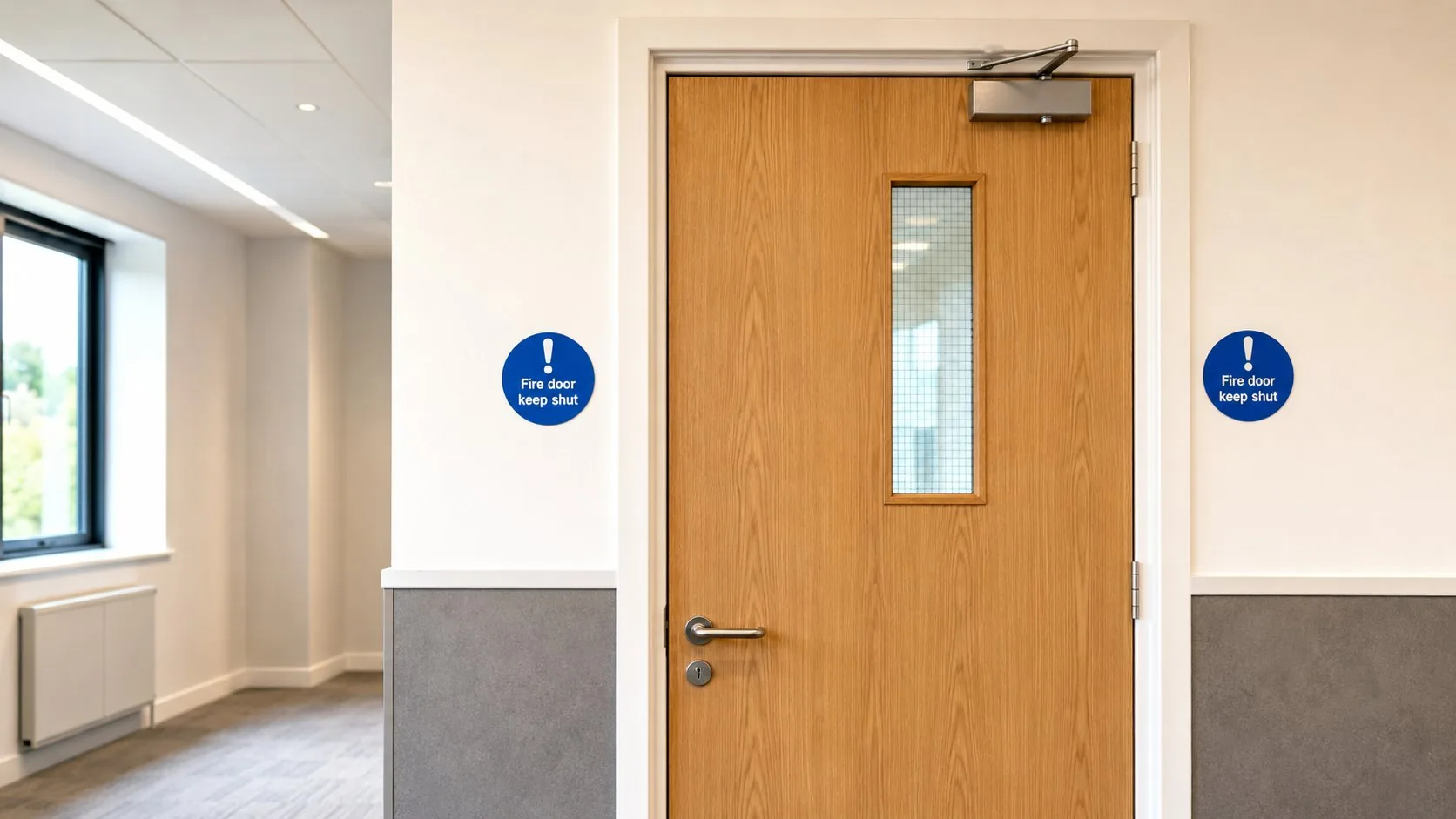 Fire door keep shut sign