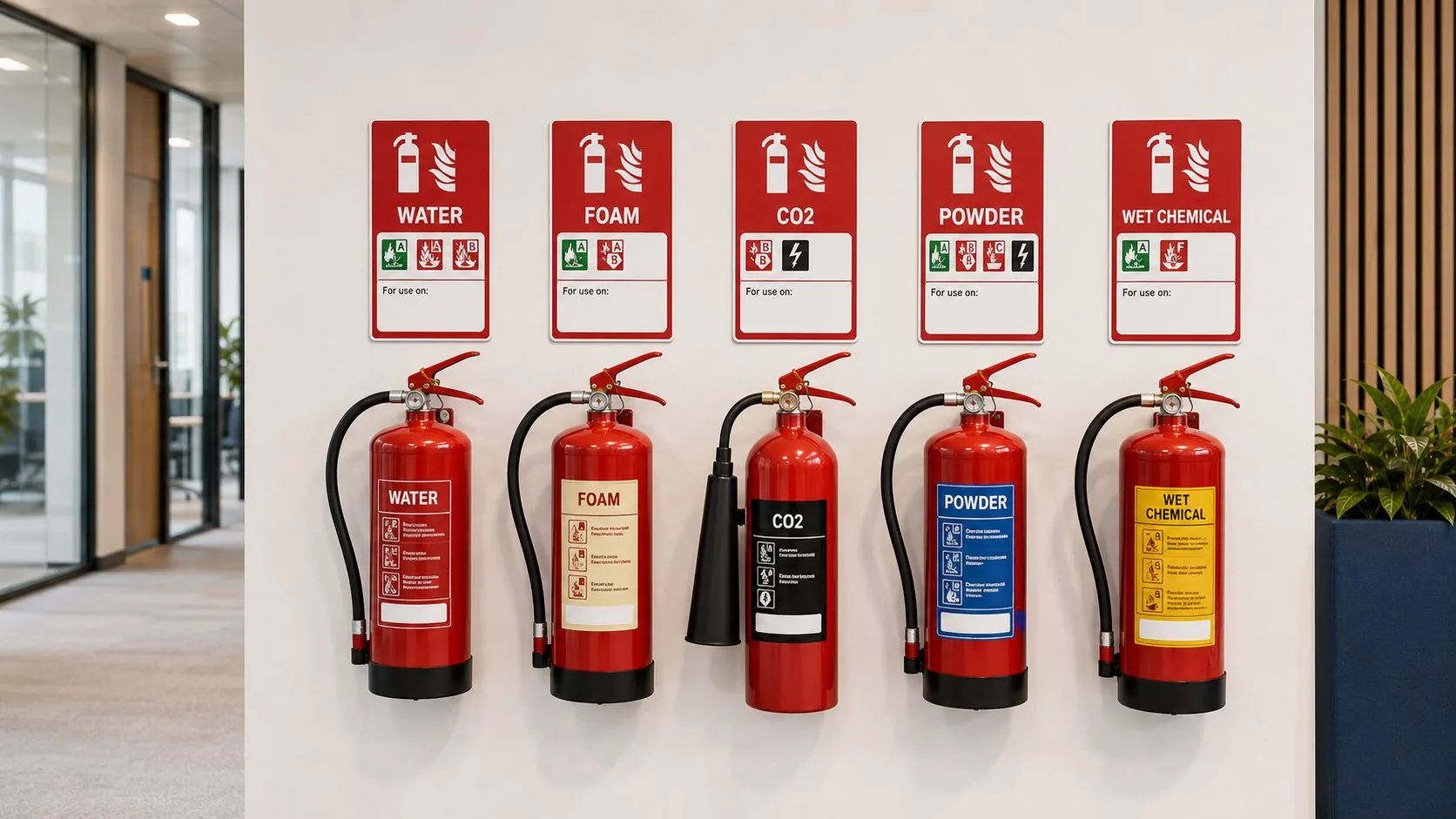 Fire extinguisher ID signs