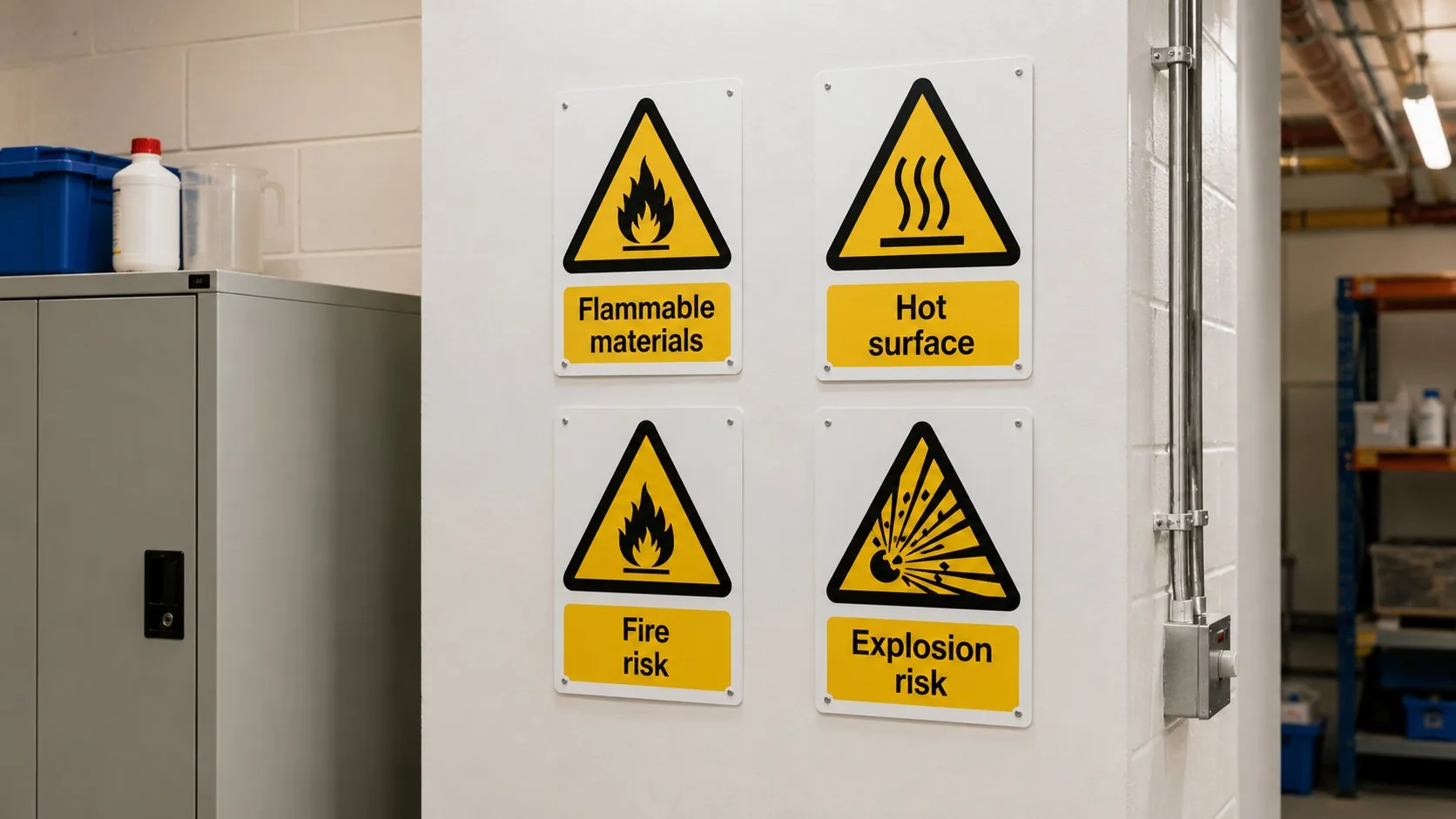 Fire warning signs