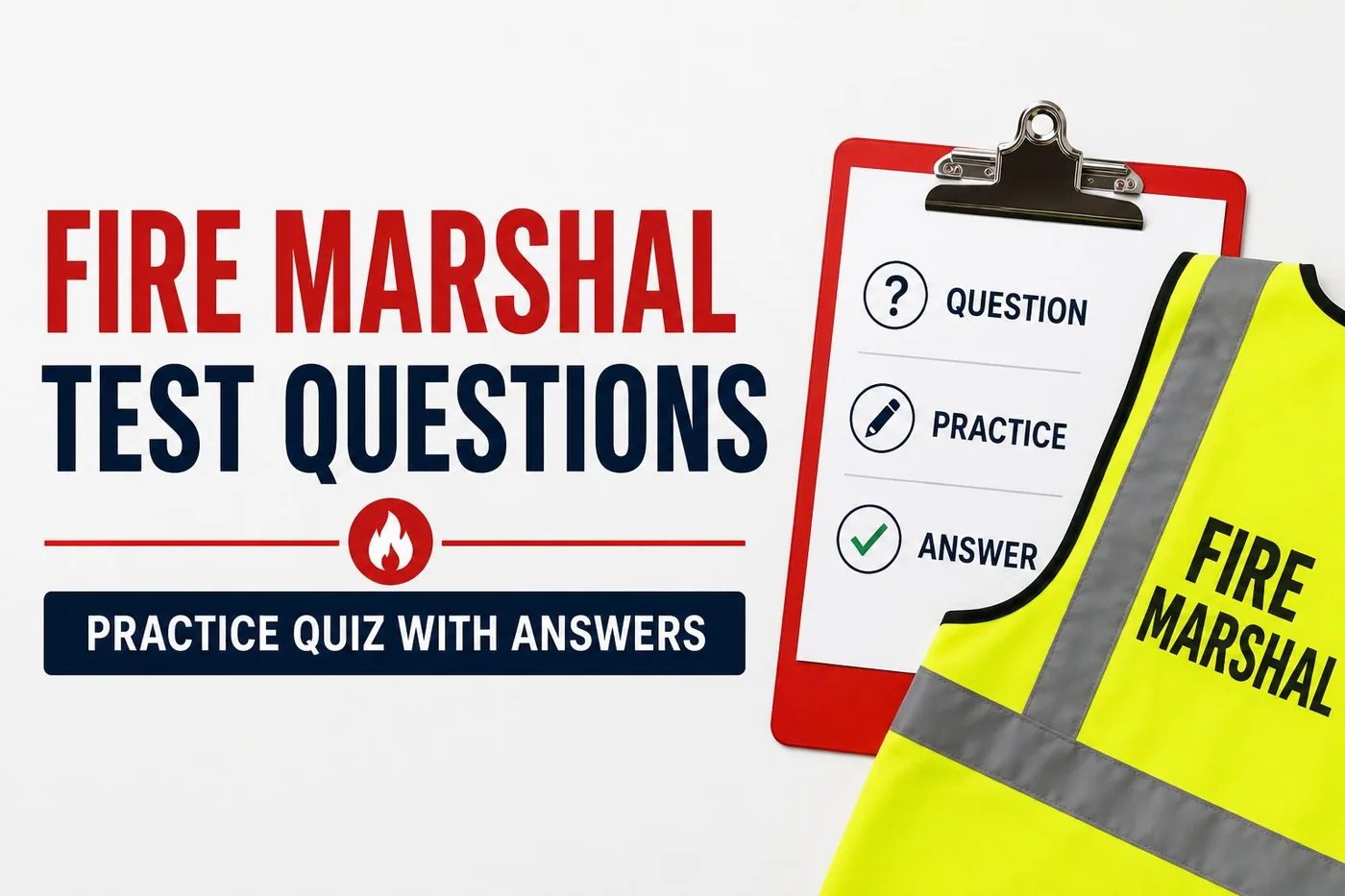 Fire marshal test questions: practice quiz with answers